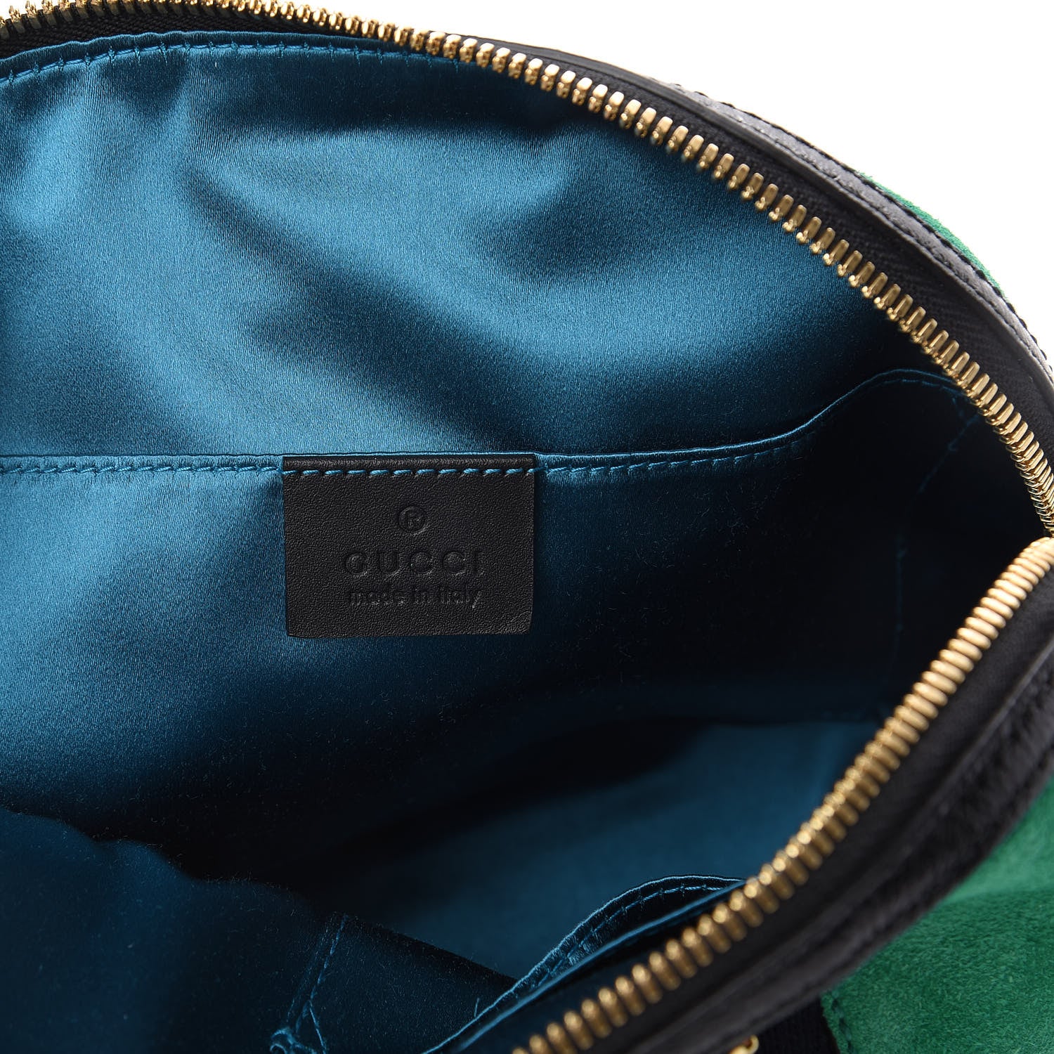 Gucci Suede Patent GG Web Small Ophidia Dome Shoulder Bag New Shamarock Black 7 of 10
