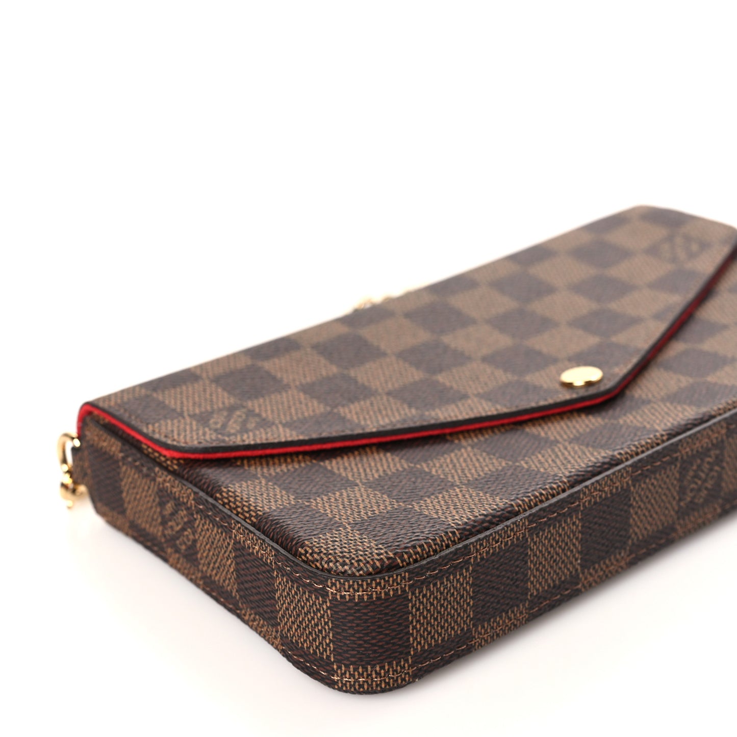 Damier Ebene Pochette Felicie Chain Wallet