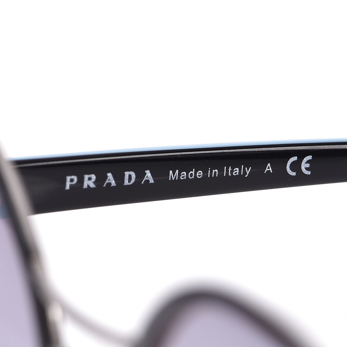 Mirrored Round Sunglasses SPR 57T Black Blue