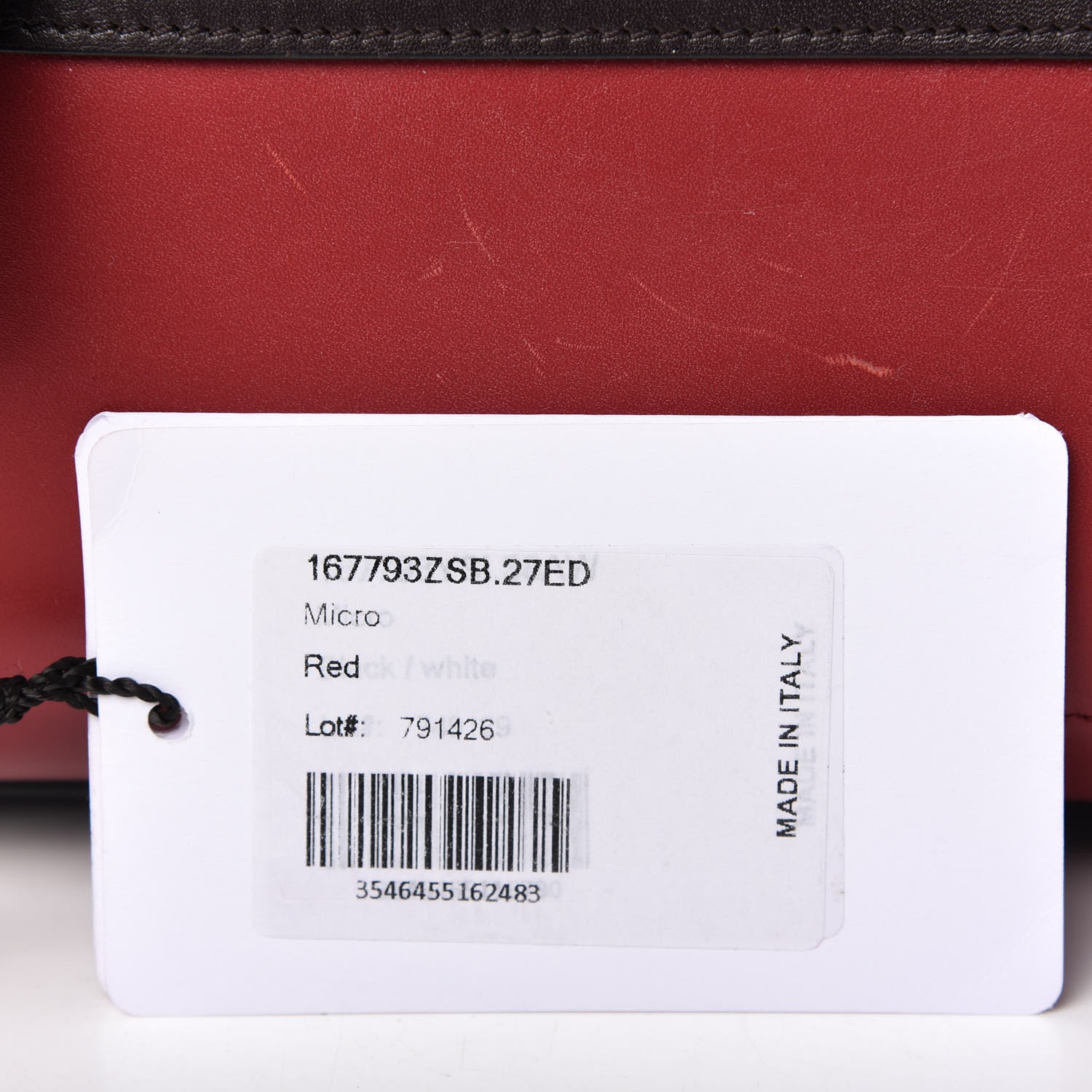 Celine Smooth Calfskin Micro Tri-Color Luggage Micro Red 9 of 10