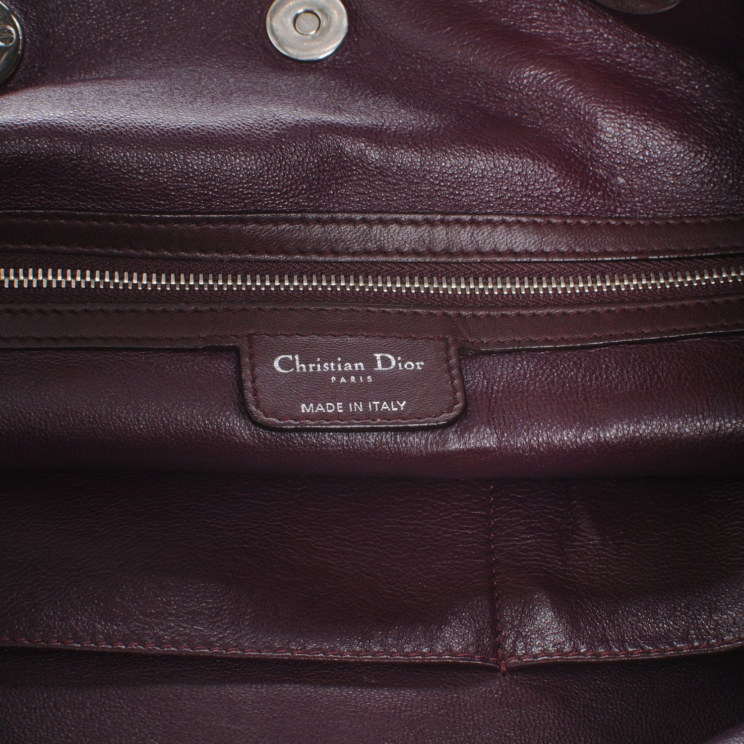 Christian Dior Lambskin Cannage Dior Soft Shopper Tote Burgundy 7 of 8