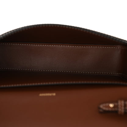Burberry Calfskin Vintage Check New Hampshire Bag Archive Beige Tan 5 of 11