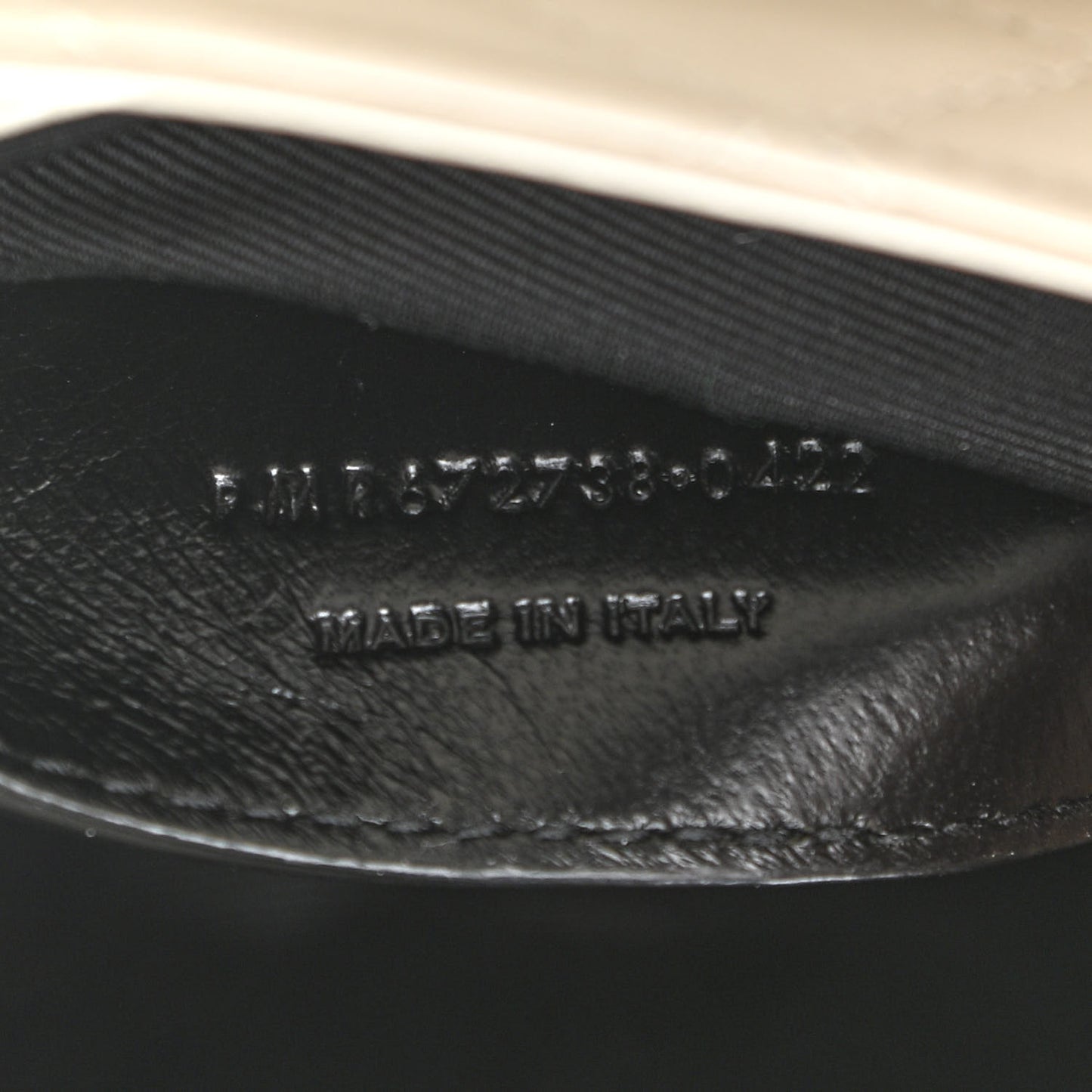 Lambskin Quilted Monogram Mini Nolita Blanc Vintage