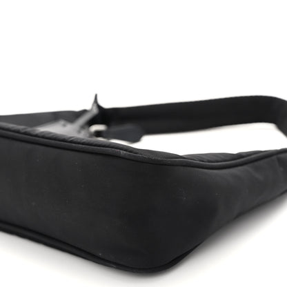 Prada Tessuto Nylon Mini Re-Edition 2000 Bag Black 9 of 9