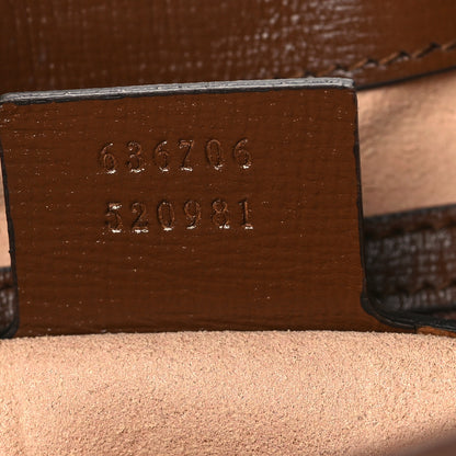 Gucci GG Supreme Monogram Azalea Calfskin Web Small Jackie 1961 Hobo Beige Ebony Brown Sugar 6 of 8