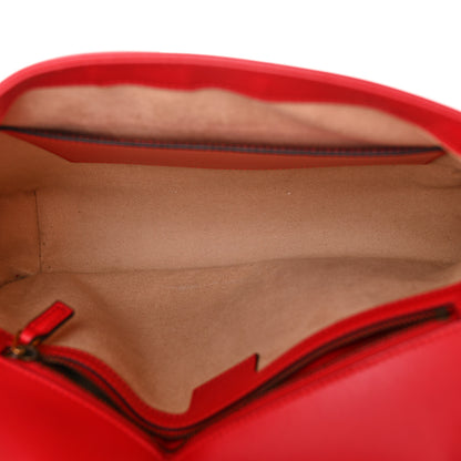Gucci Calfskin Matelasse Medium GG Marmont Shoulder Bag Hibiscus Red 5 of 13