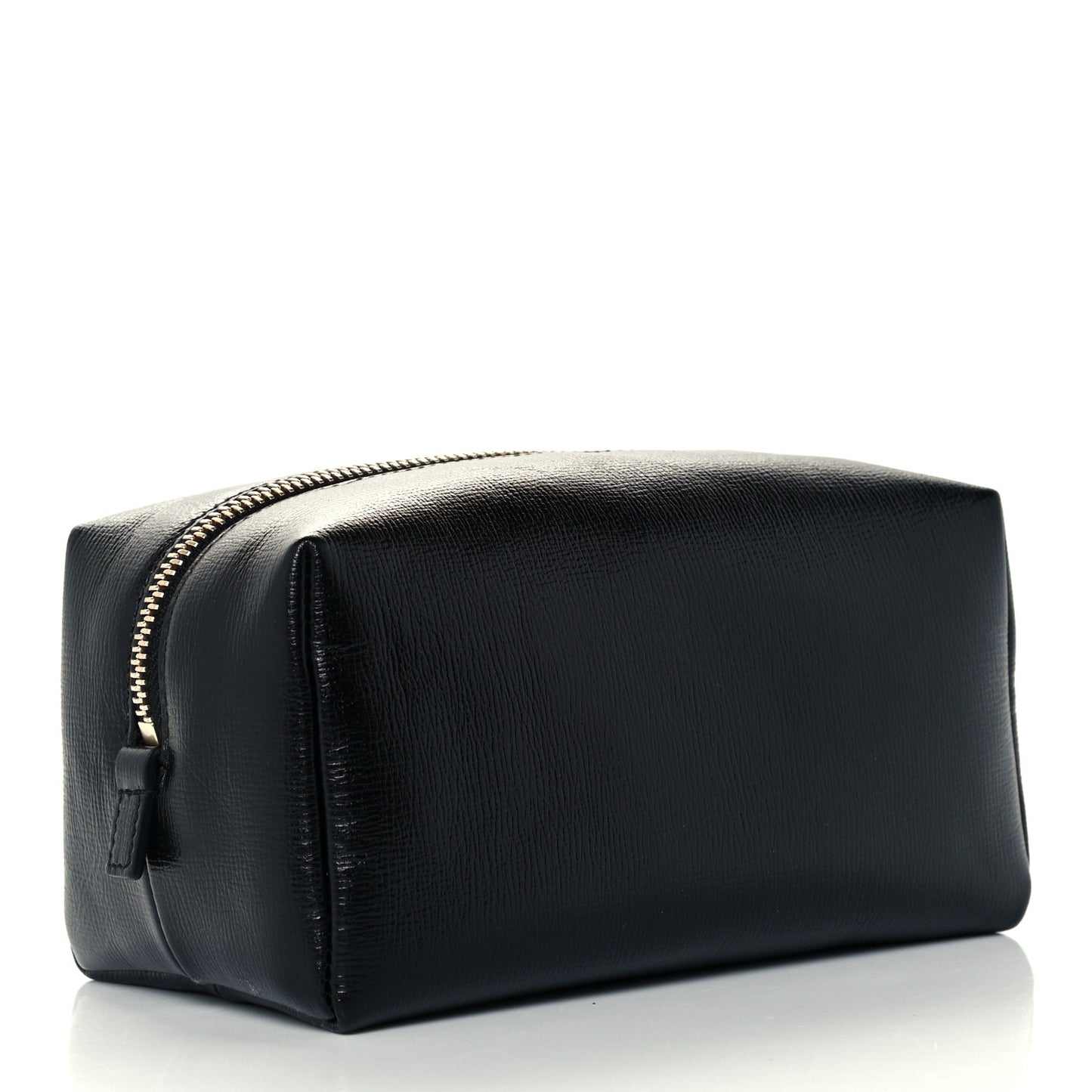 Azalea Calfskin Marina Cosmetic Case Black