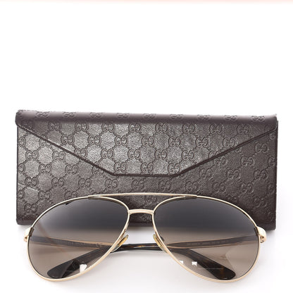 Gucci Aviator Sunglasses GG 2226/S Gold 8 of 8