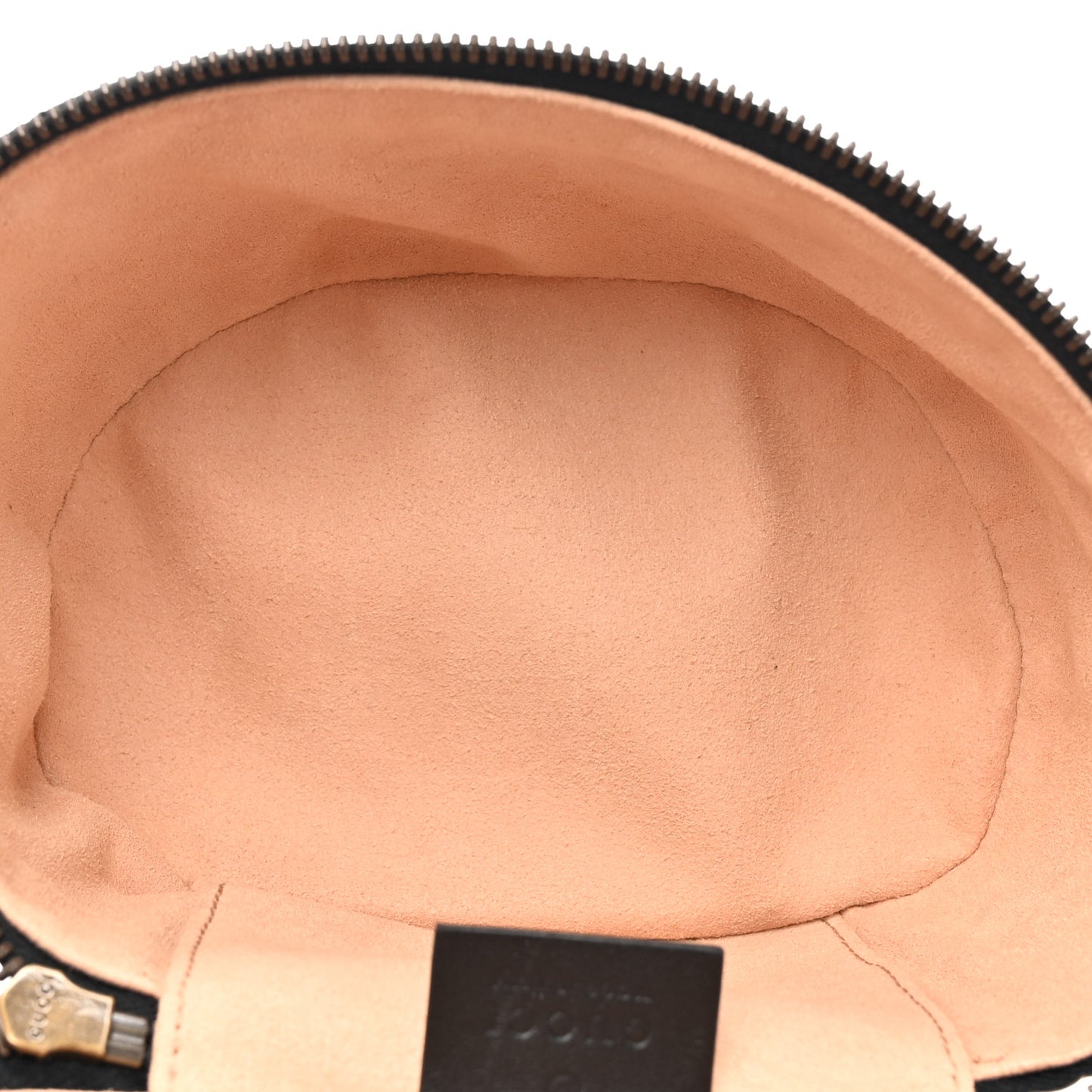 Calfskin Matelasse Mini GG Marmont Round Backpack Black