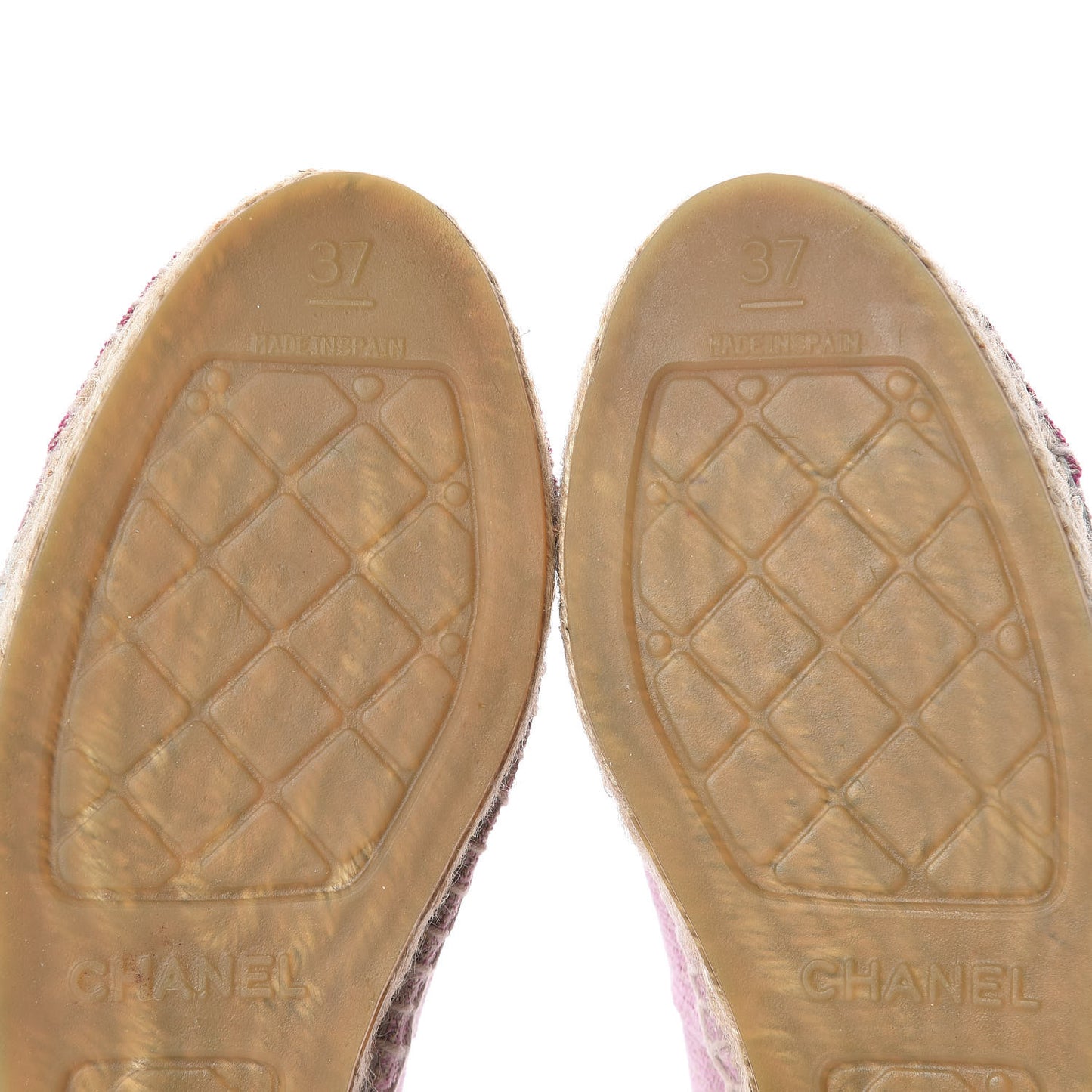 Toile Sequin CC Espadrilles 37 Pink Dark Pink
