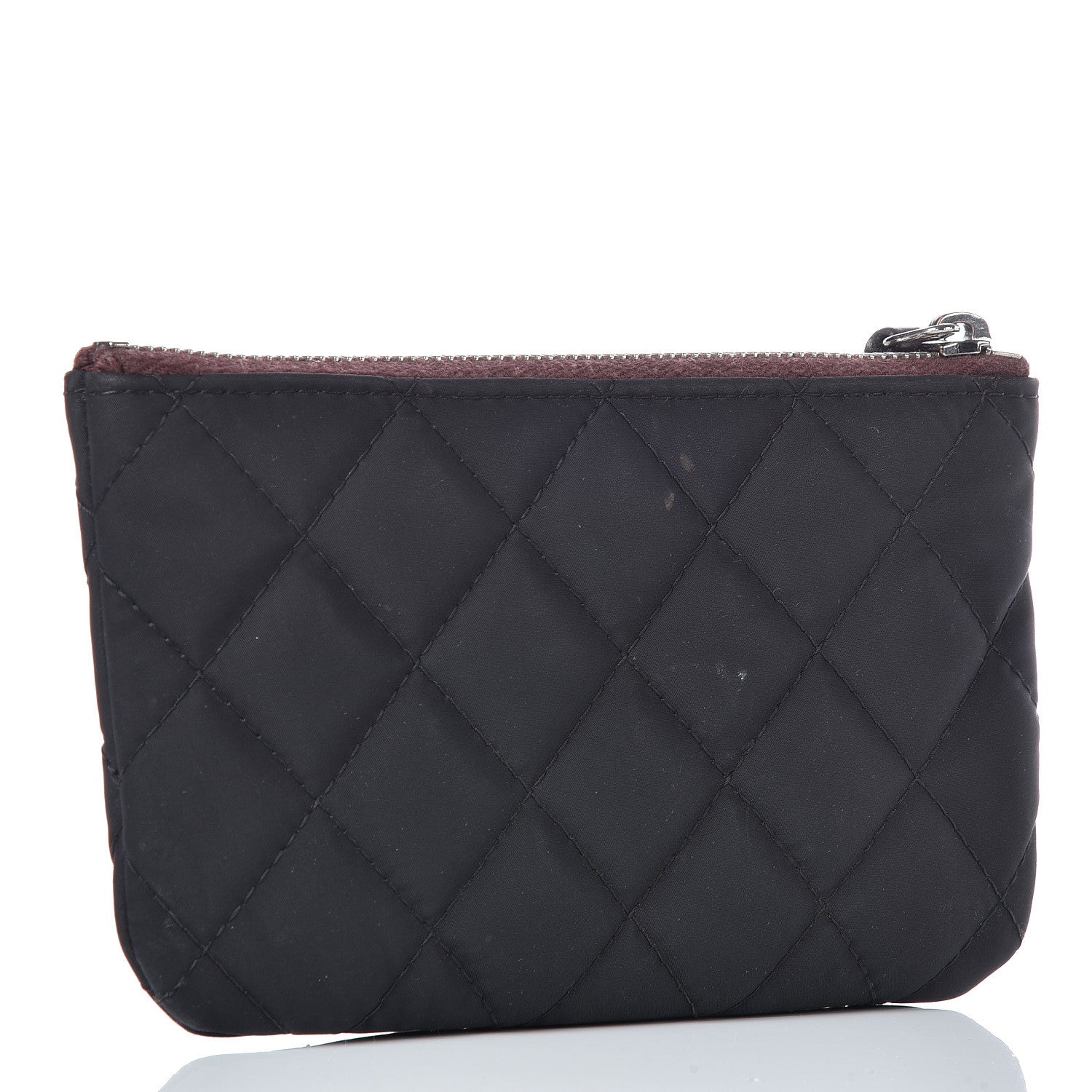 Chanel Nylon Quilted Small Cosmetic Case Black 3 of 11