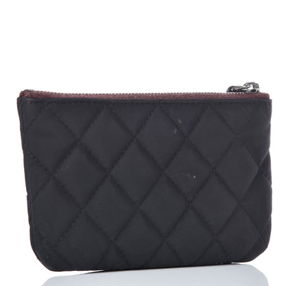 Chanel Nylon Quilted Small Cosmetic Case Black 3 of 11
