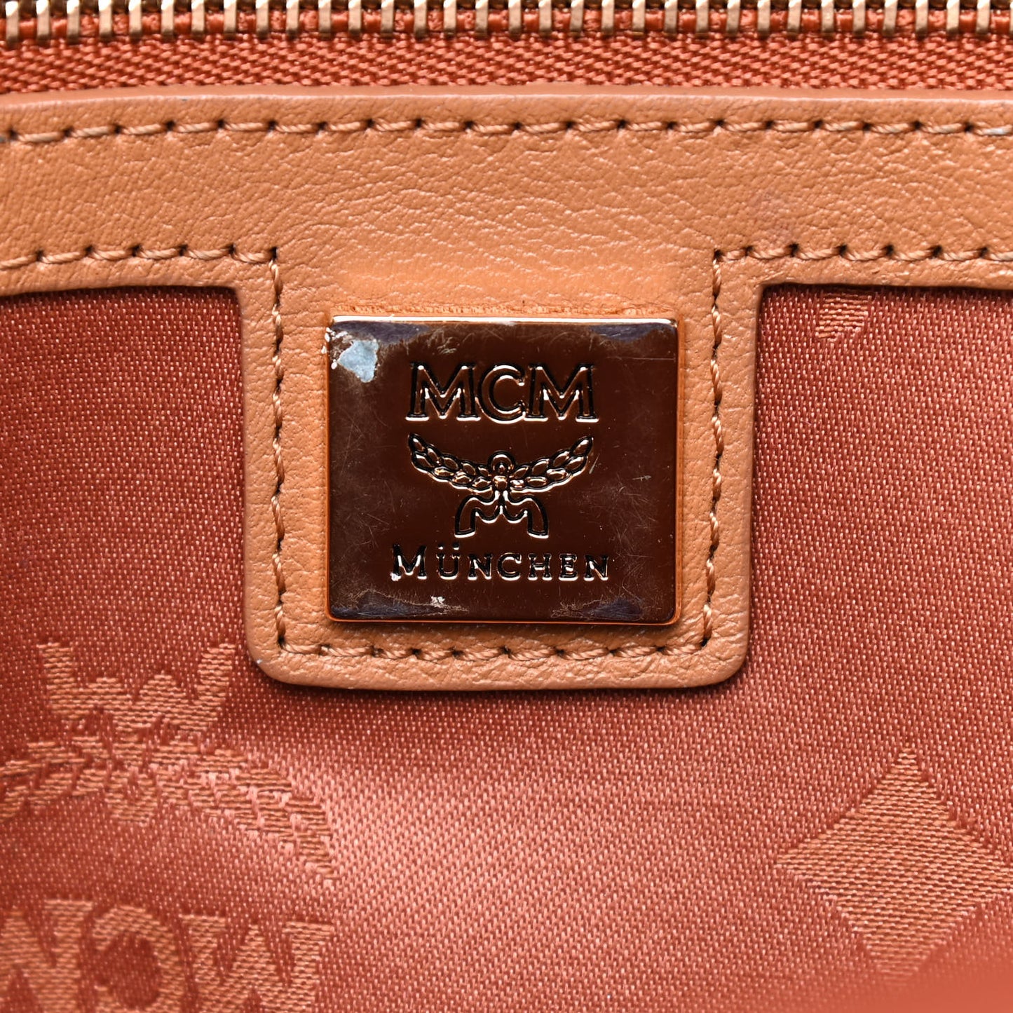 Visetos Studded Medium Dual Stark Backpack Cognac