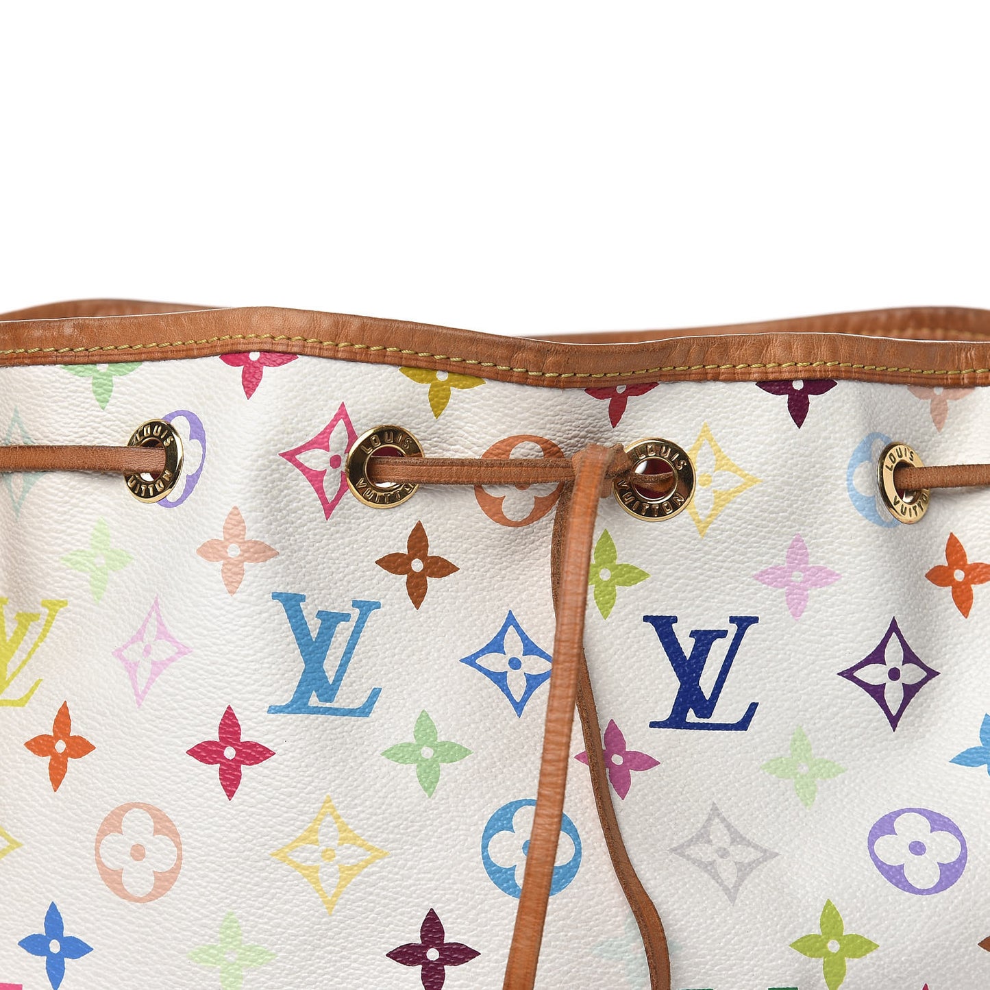 Monogram Multicolor Petit Noe White