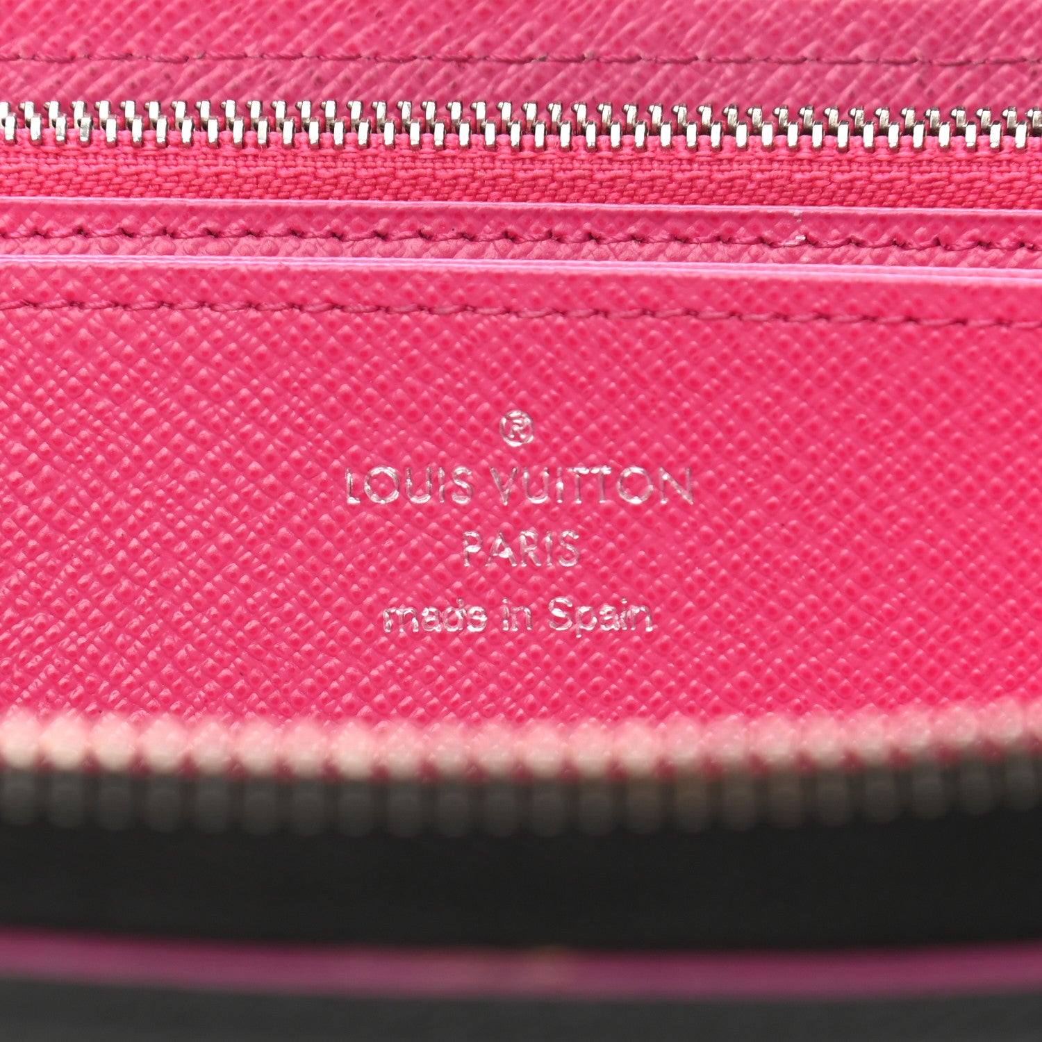 Louis Vuitton Epi Zippy Wallet Black Hot Pink 6 of 11