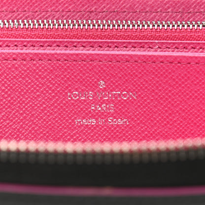 Louis Vuitton Epi Zippy Wallet Black Hot Pink 6 of 11