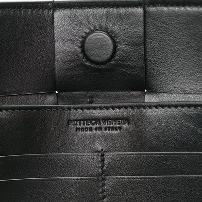 Bottega Veneta Calfskin Maxi Intrecciato Cassette Pouch On Strap Black 6 of 11