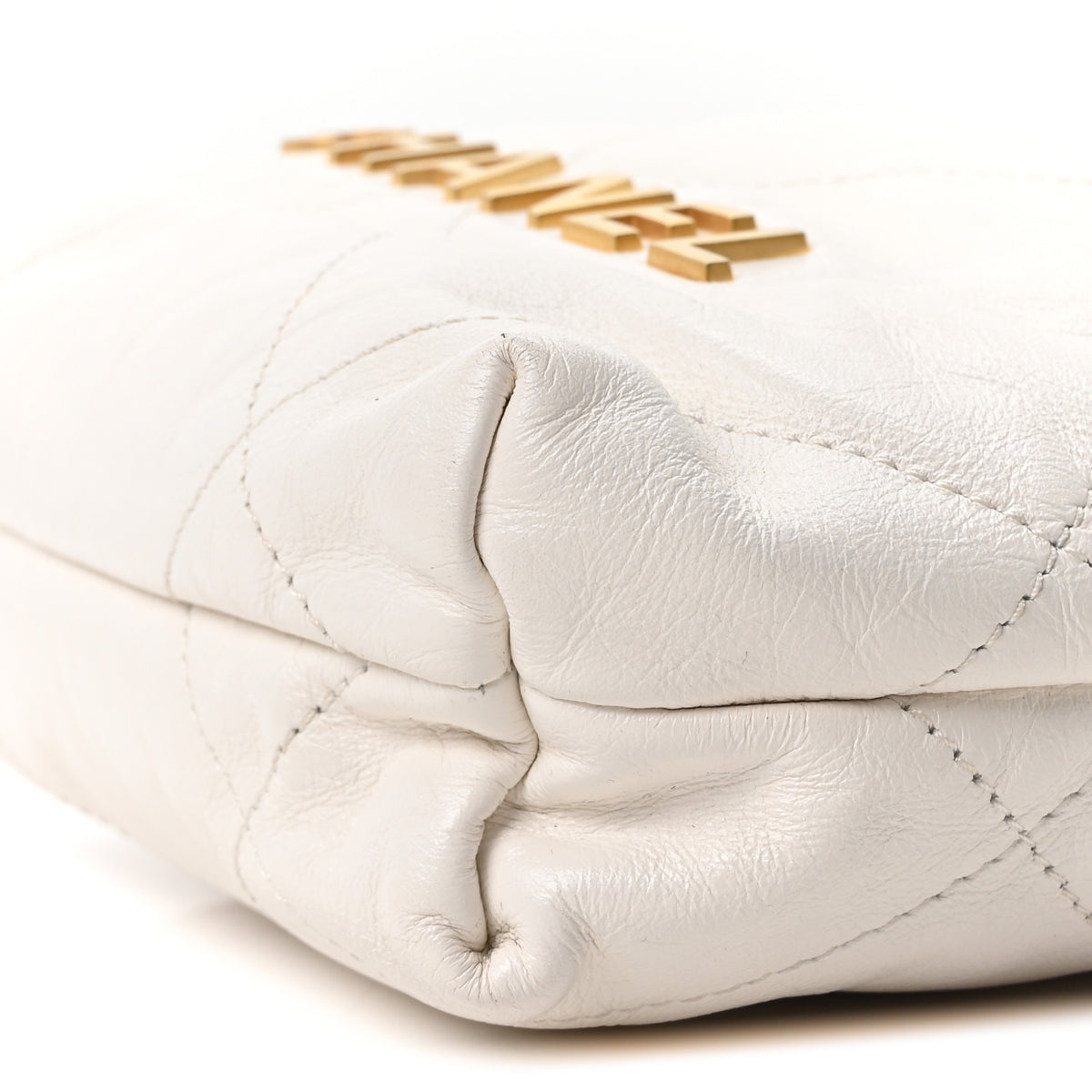 Chanel Shiny Calfskin Quilted Mini Chanel 22 White 9 of 9