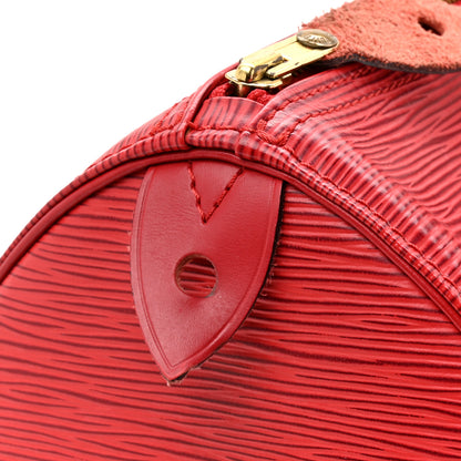 Louis Vuitton Epi Speedy 35 Castillan Red 16 of 16