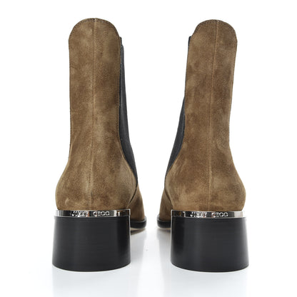 Jimmy Choo Suede Rourke Ankle Boots 39 Clove 6 of 9