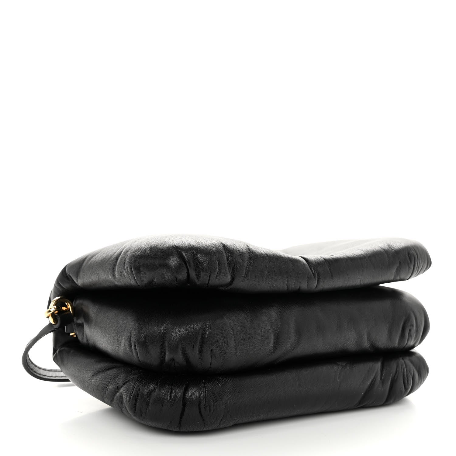 Loewe Shiny Nappa Lambskin Mini Goya Puffer Bag Black 4 of 10
