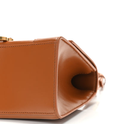 Balenciaga Shiny Box Calfskin Small Hourglass Top Handle Bag Camel 9 of 13
