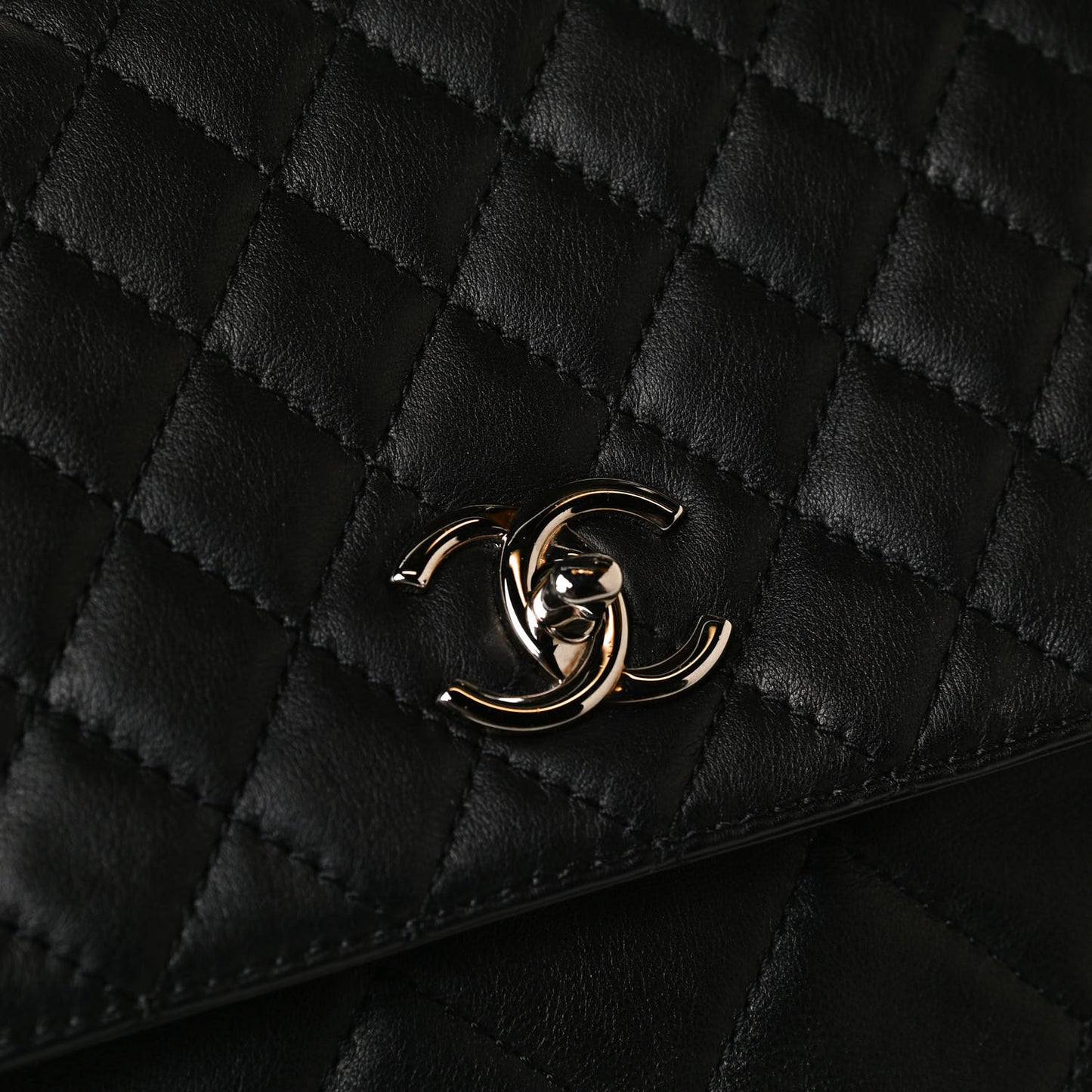 Calfskin Quilted In The Business Flap Bag Black