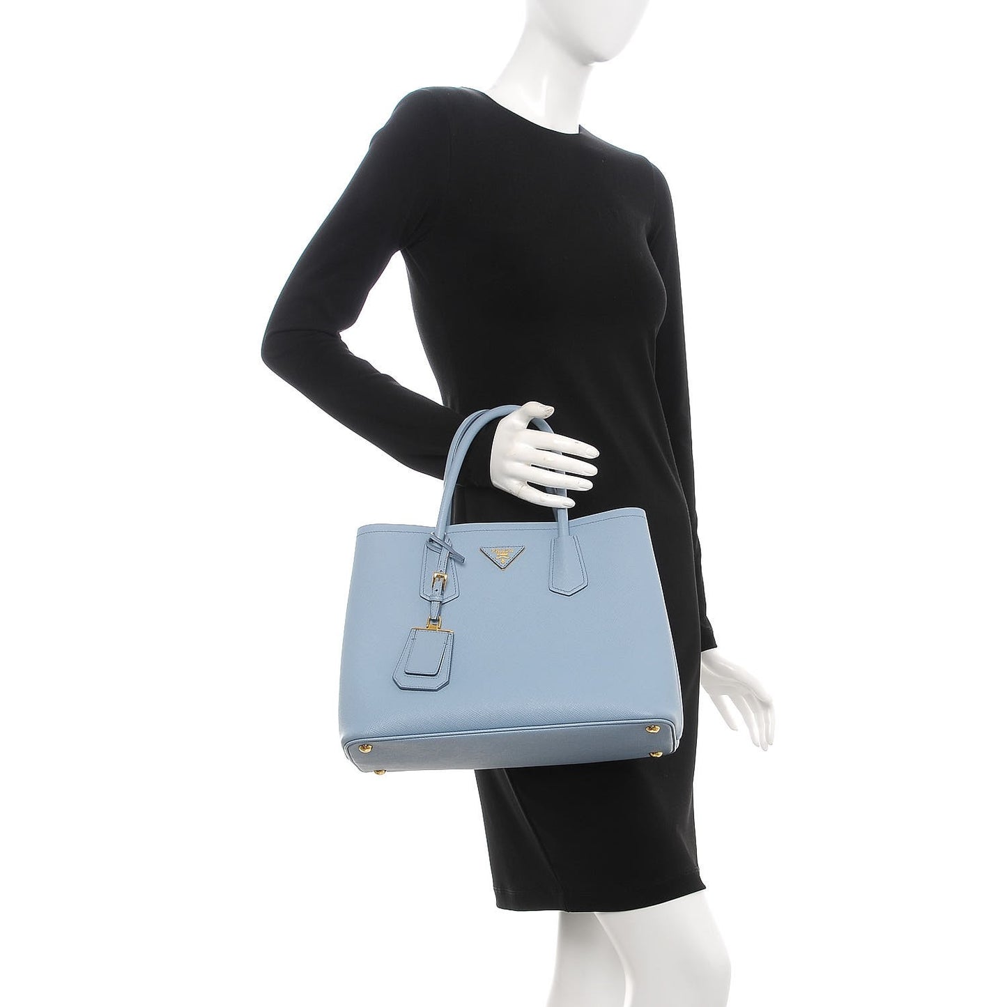 Saffiano Cuir Small Double Bag Astrale