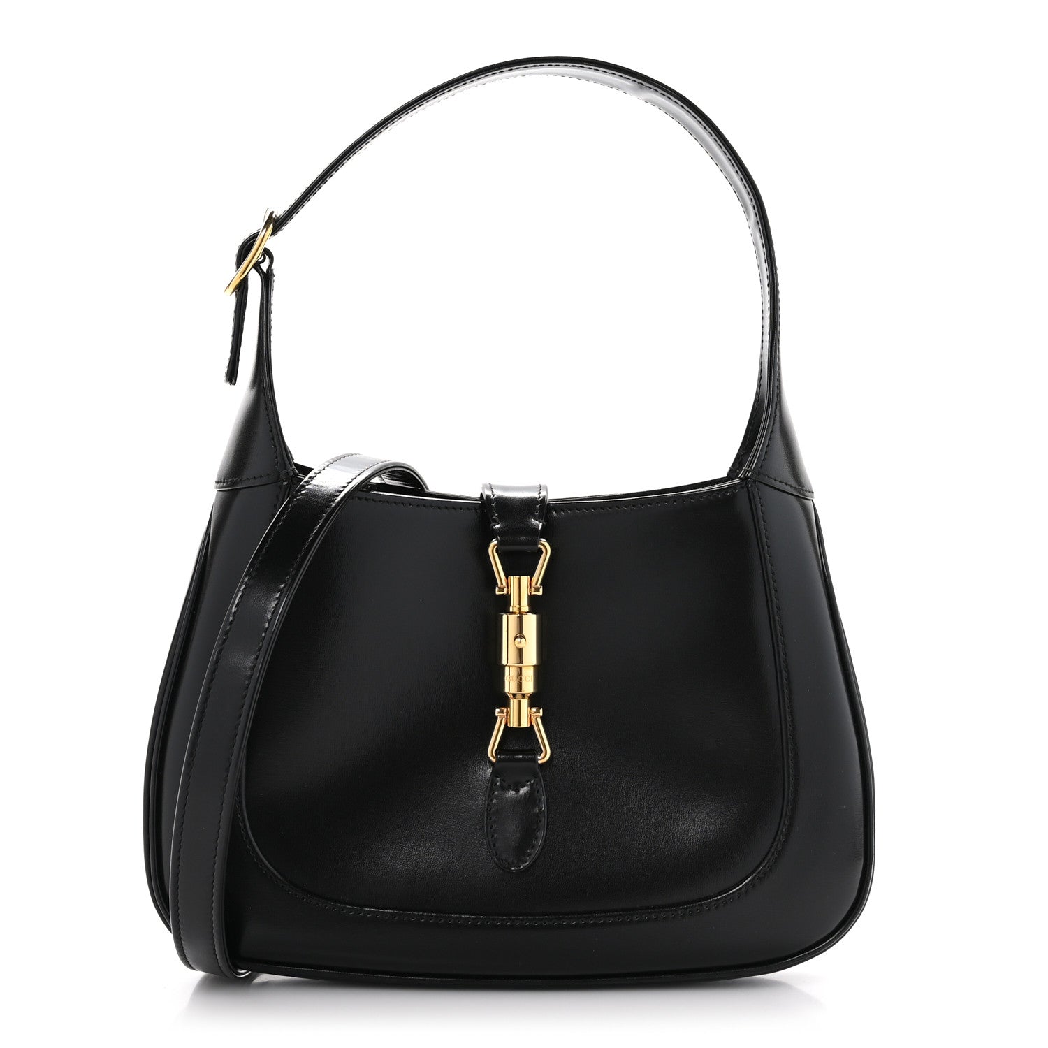 Gucci Boarded Dyana Lux Calfskin Small Jackie 1961 Hobo Black 1 of 10