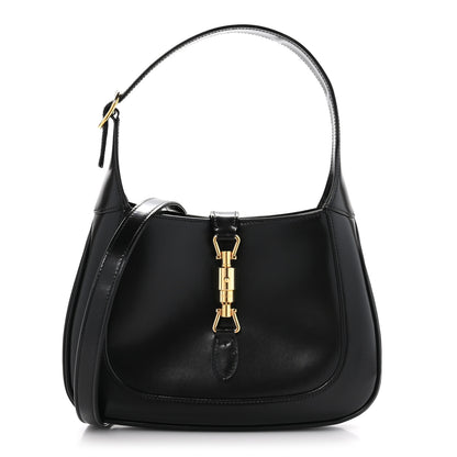 Gucci Boarded Dyana Lux Calfskin Small Jackie 1961 Hobo Black 1 of 10