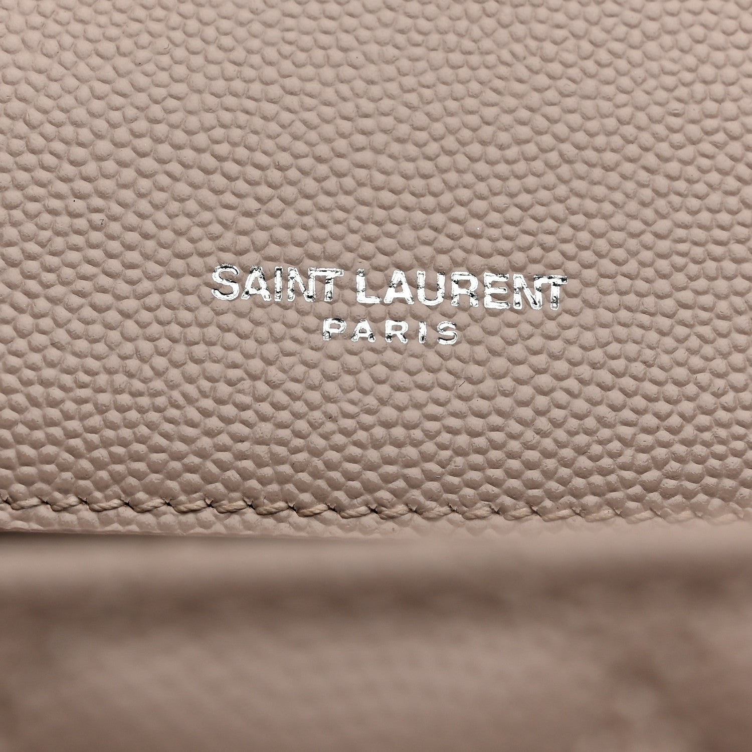 Saint Laurent Grain De Poudre Textured Mixed Matelasse Medium Triquilt Monogram Satchel Marble Pink 6 of 11