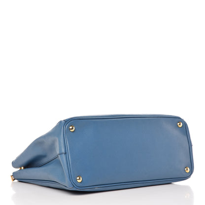Prada Saffiano Large Galleria Double Zip Tote Cobalto 4 of 33
