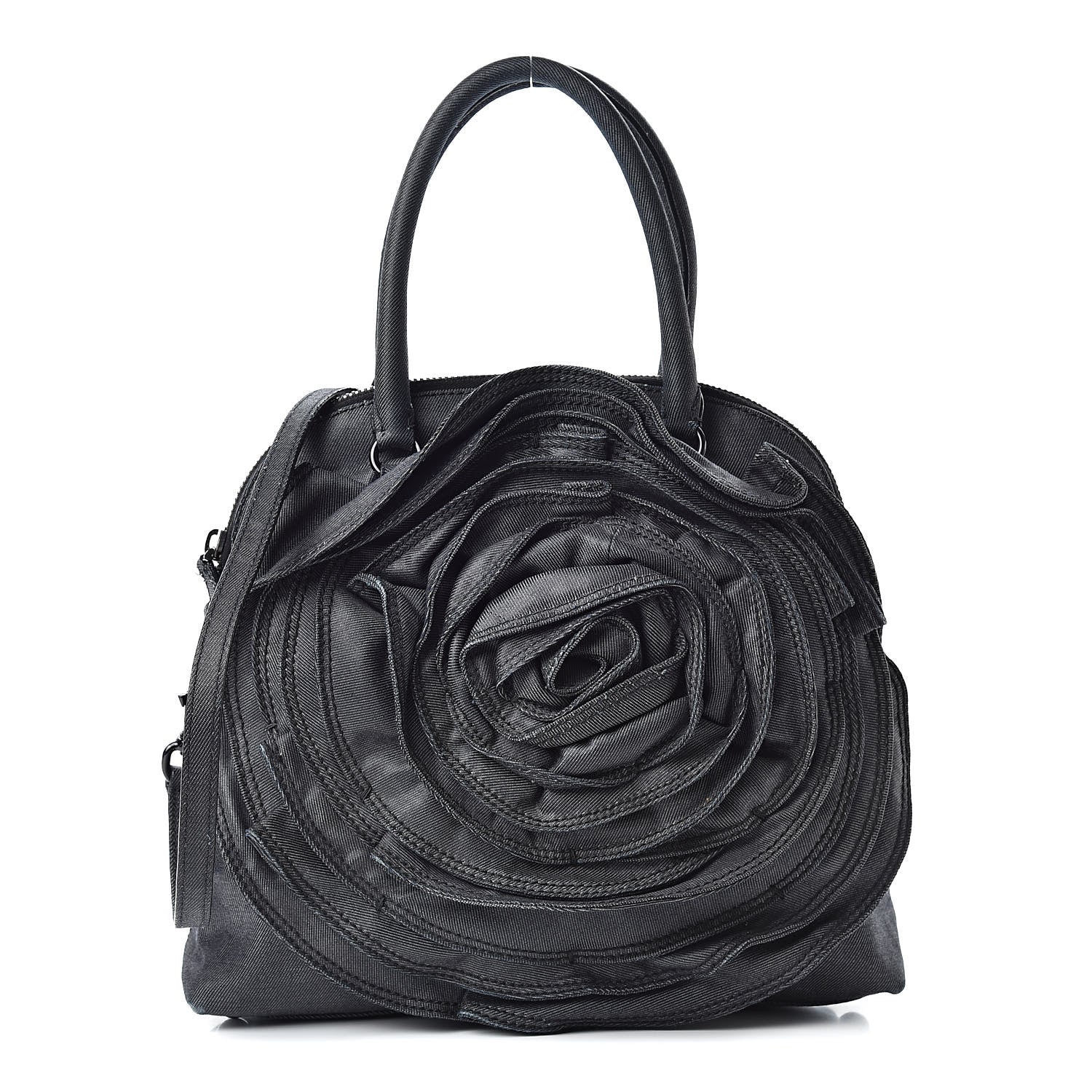 Valentino Garavani Denim Petale Dome Tote Dark Blue 1 of 13