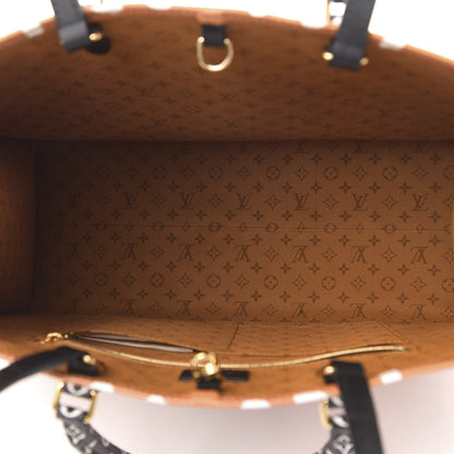 Louis Vuitton Monogram Giant Crafty Onthego GM Crème Caramel 6 of 12