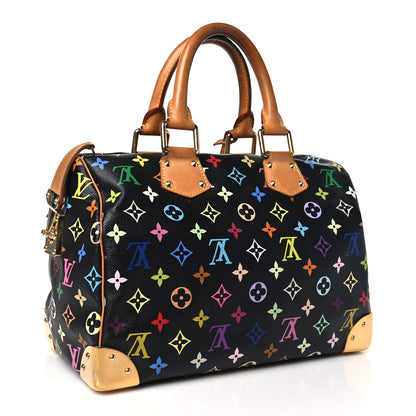 Louis Vuitton Monogram Multicolor Speedy 30 Black 3 of 11