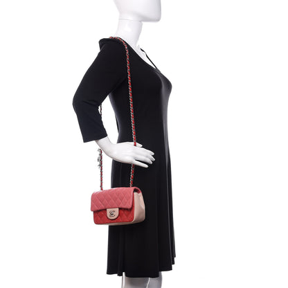 Chanel Lambskin Quilted Valentine Charms Tri-Color Mini Rectangular Flap Pink 2 of 15