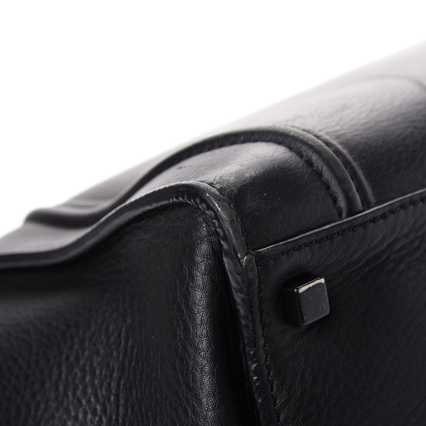 Supple Calfskin Medium Phantom Luggage Black