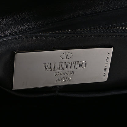 Valentino Garavani Vitello Medium Rockstud All Over Tote Black 6 of 8