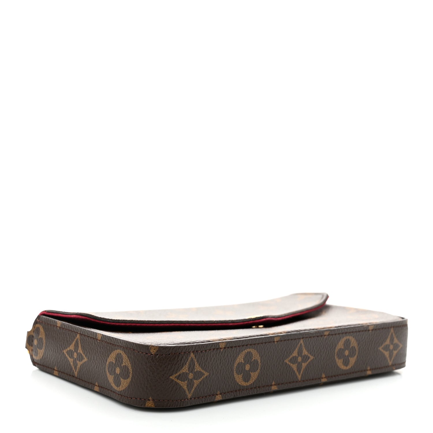 Louis Vuitton Monogram Pochette Felicie Chain Wallet Fuchsia 5 of 11