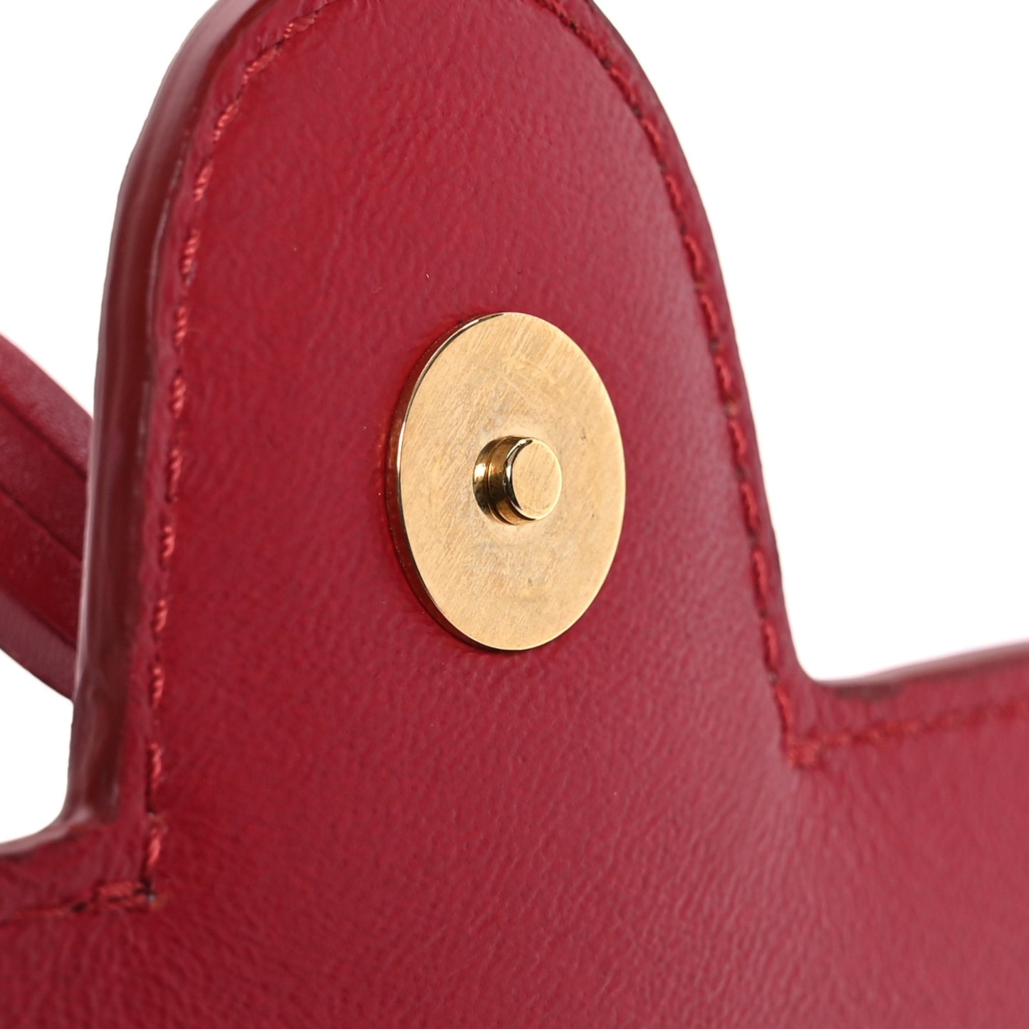 Smooth Calfskin Tassel Belt Bag Red