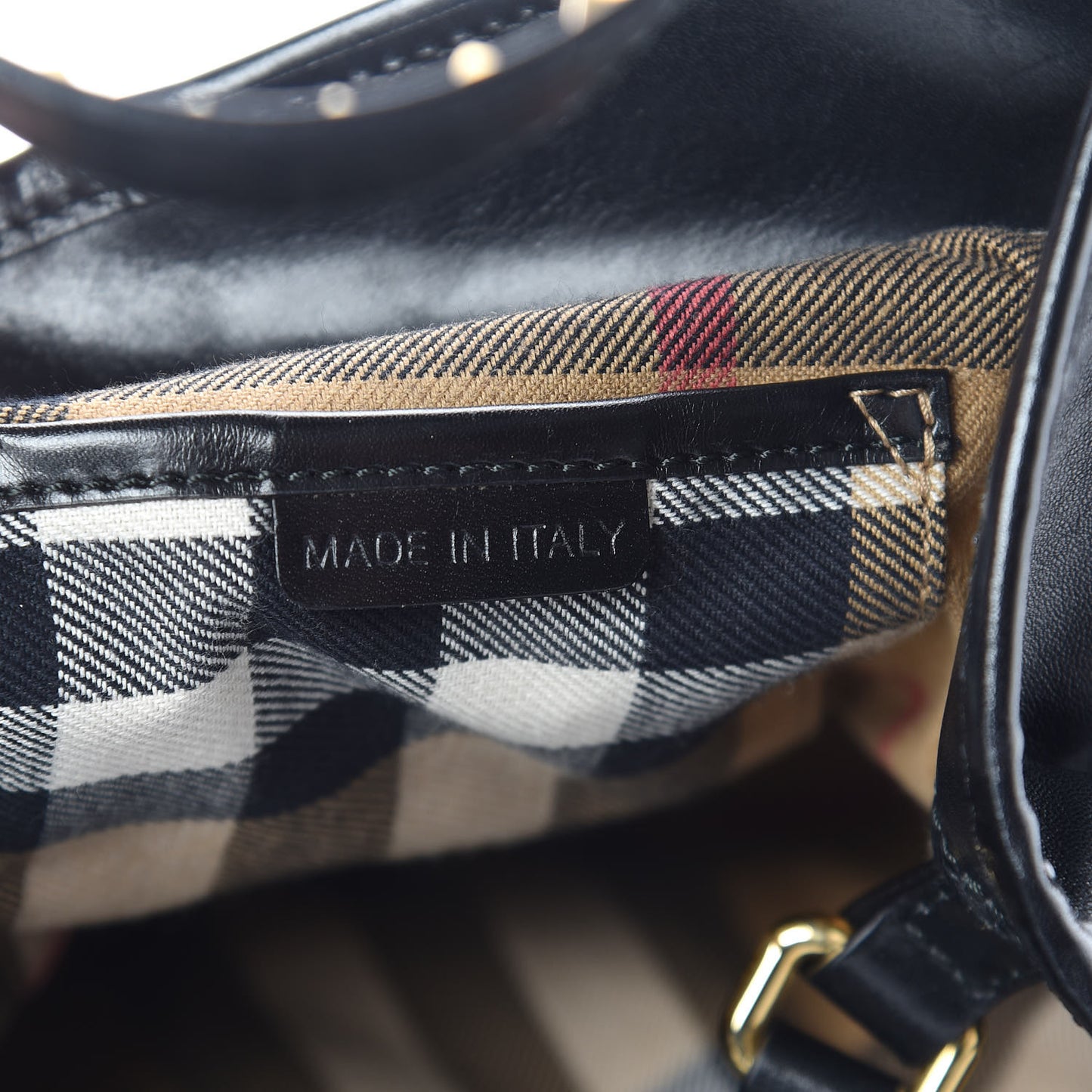Lambskin Bridle Studs Small Canterbury Tote Black