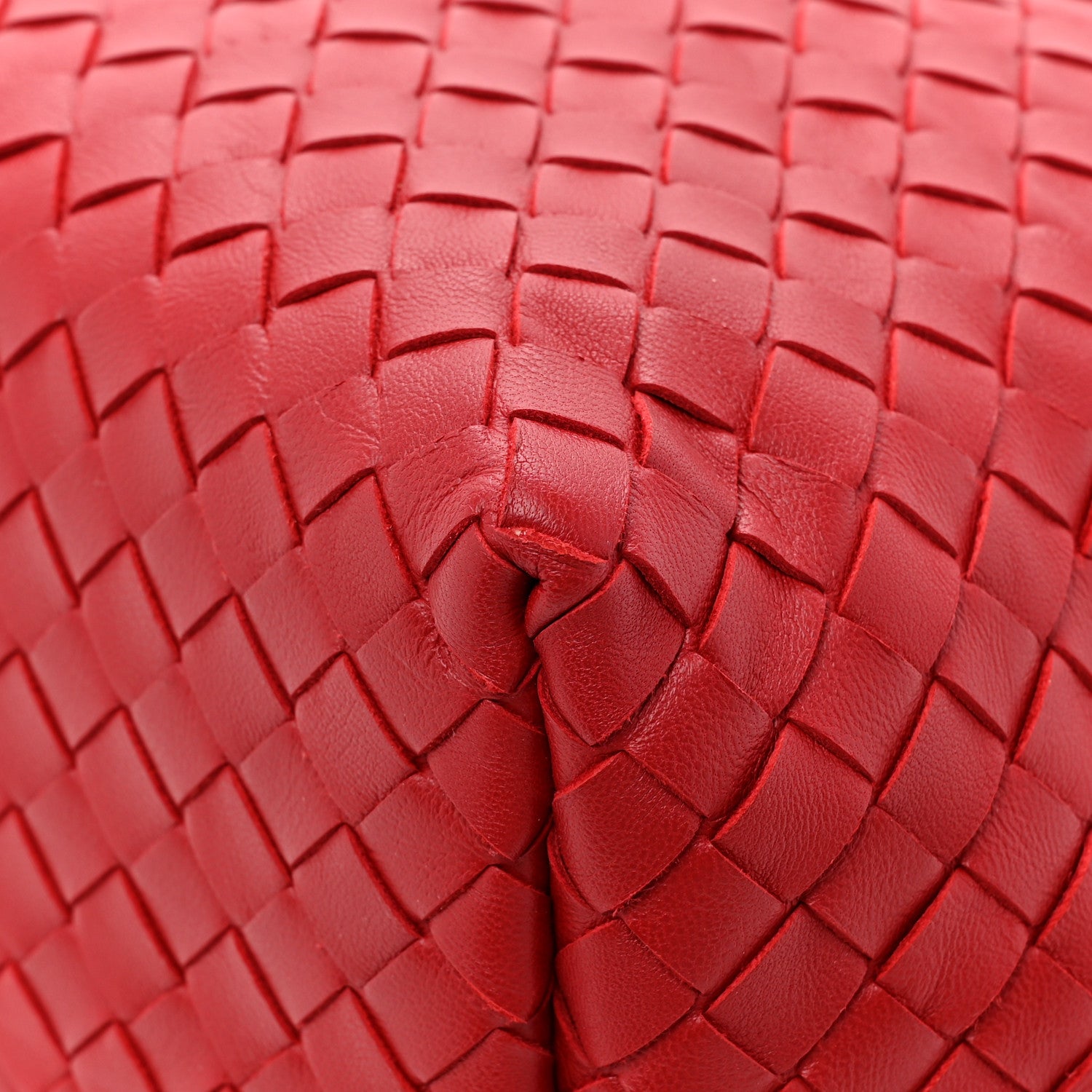 Bottega Veneta Nappa Intrecciato Bella Tote Red 12 of 14
