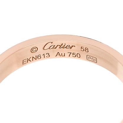 Cartier 18K Pink Gold 3.5mm LOVE Wedding Band Ring 58 8.5 4 of 4