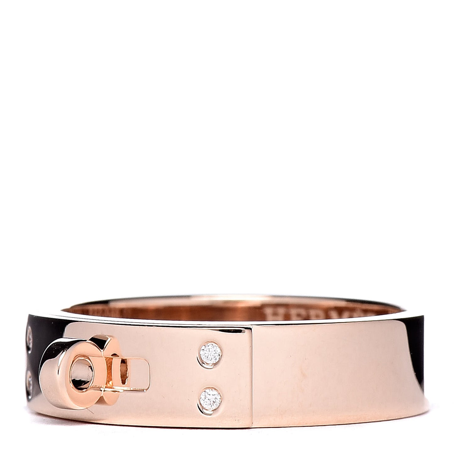 18K Rose Gold Diamond PM Kelly Ring 53 6.25