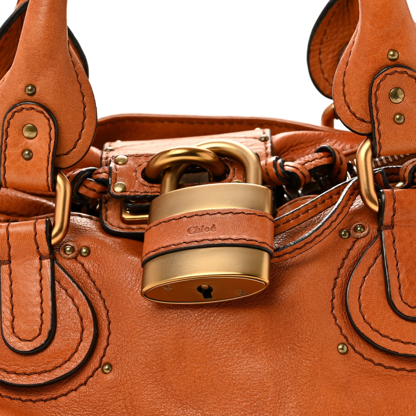 Calfskin Medium Paddington Satchel Ecureil Brown