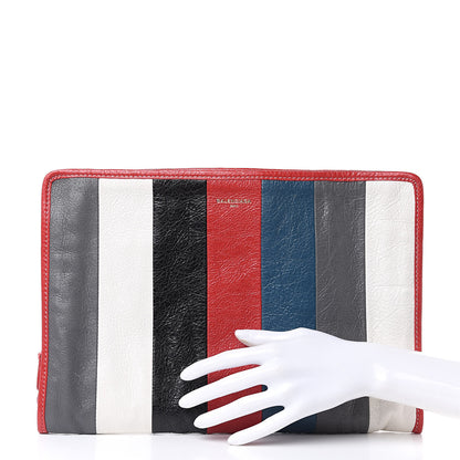 Balenciaga Agneau Arena Multicolore Bazar Pouch Grey White Black Red Blue 2 of 9