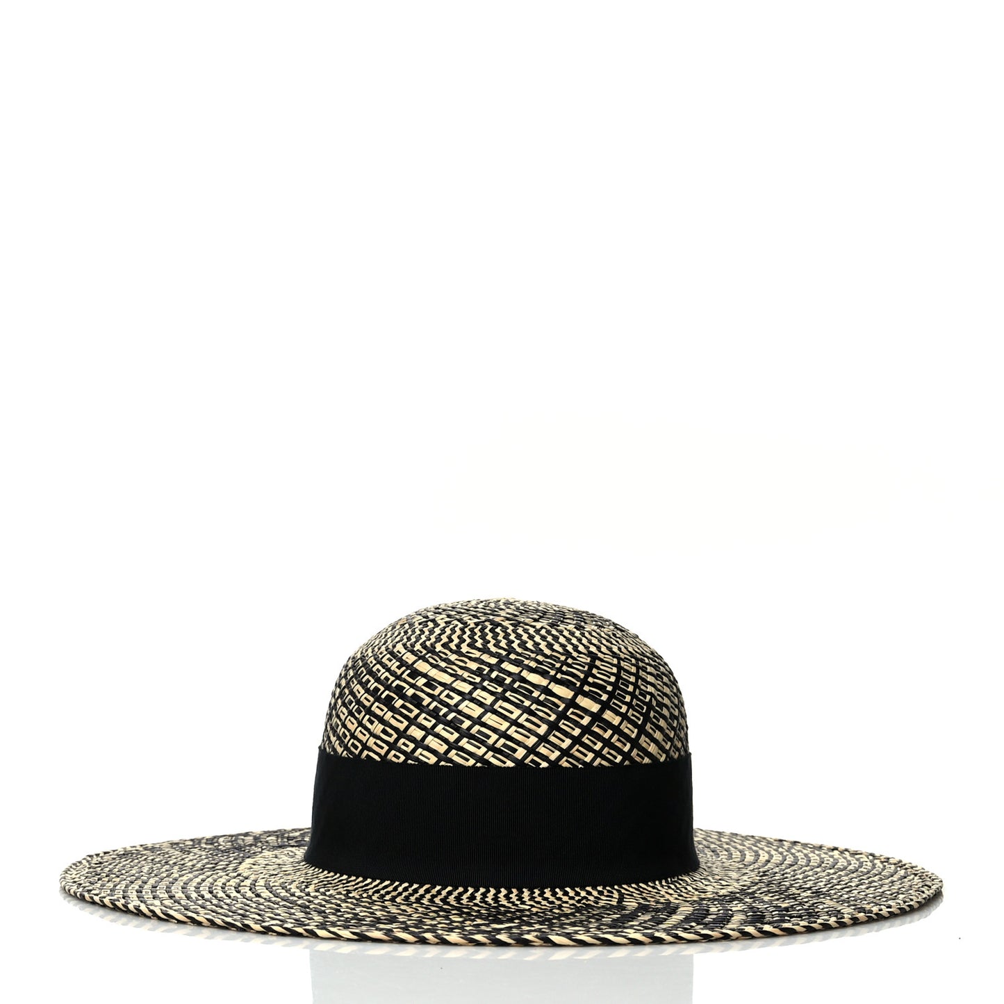 Straw Anouk Panama Hat 58 Natural Black