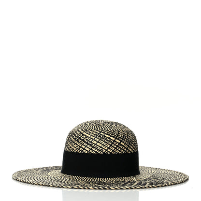 Hermes Straw Anouk Panama Hat 58 Natural Black 2 of 7