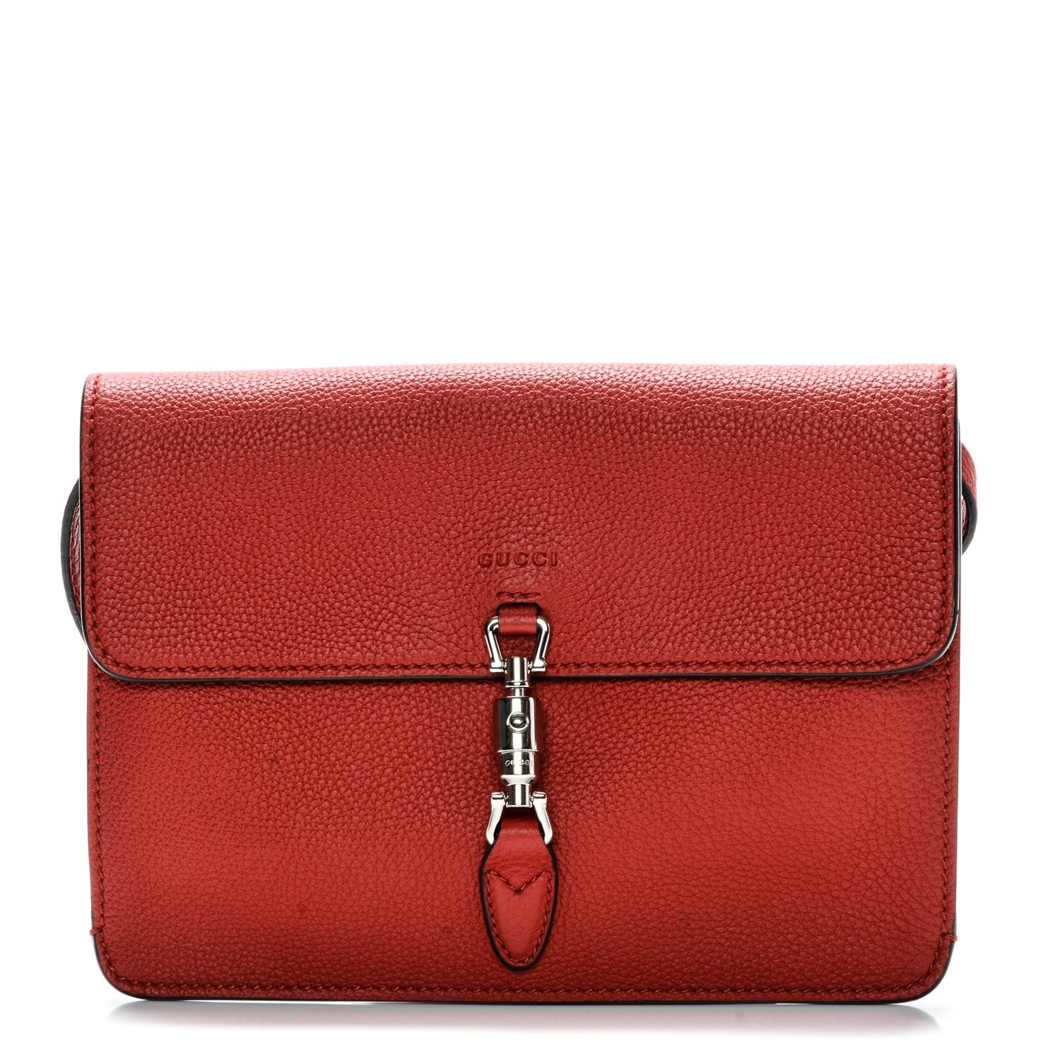 Gucci Grand Prix Calfskin Jackie Convertible Shoulder Bag Hibiscus Red 1 of 7