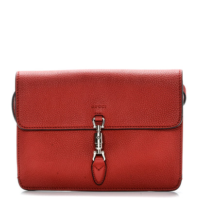Gucci Grand Prix Calfskin Jackie Convertible Shoulder Bag Hibiscus Red 1 of 7
